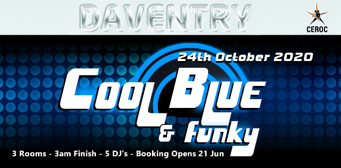 DAVENTRY EVENT - Cool Blue & Funky