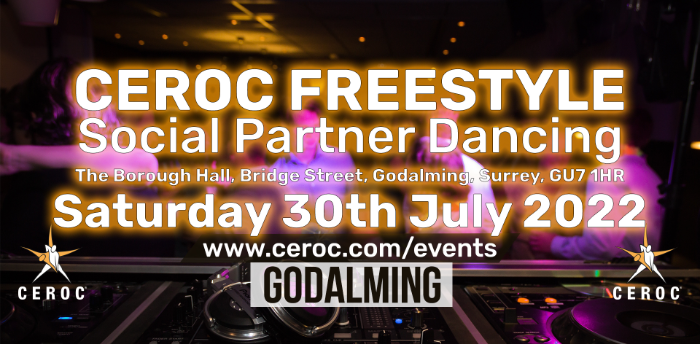 CANCELLED - Ceroc Godalming 2 Room Freestyle Saturday 30 July 2022
