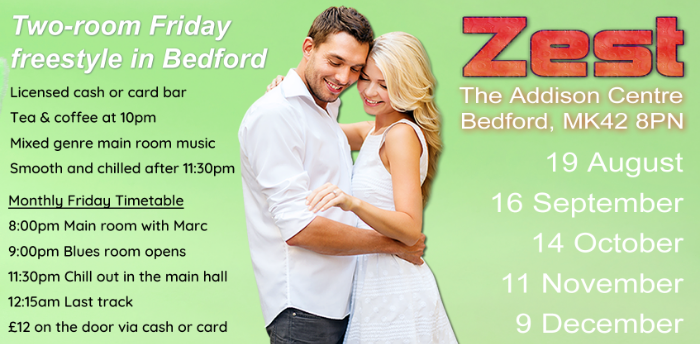 Zest two-room Christmas party in Bedford