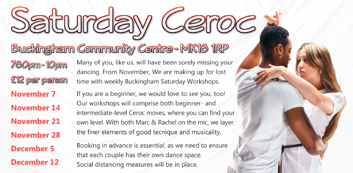 Buckingham Saturday Evening Ceroc Style Workshop