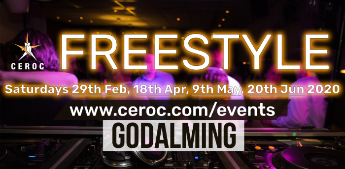 POSTPONED - Ceroc Godalming 2 Room Freestyle inc SILC Room 18 Apr 2020