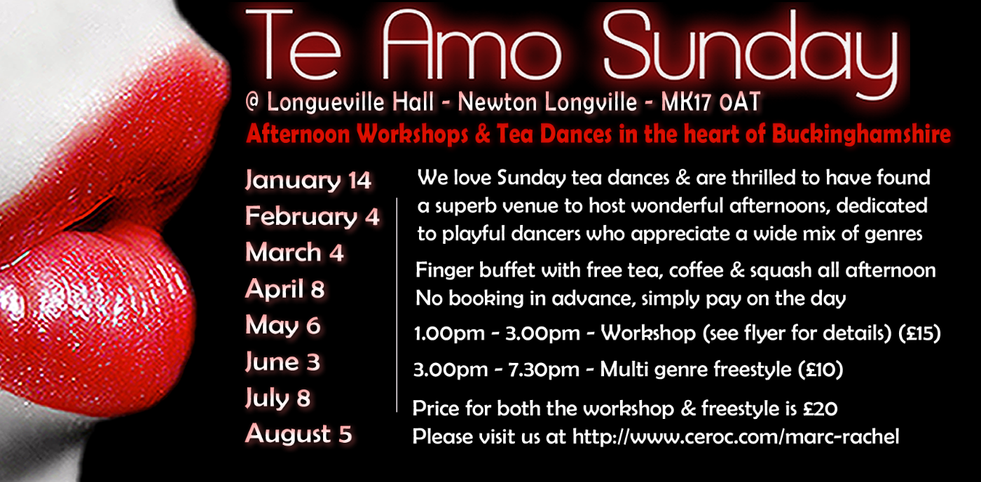 Te Amo Sunday Tea Dance & Workshop