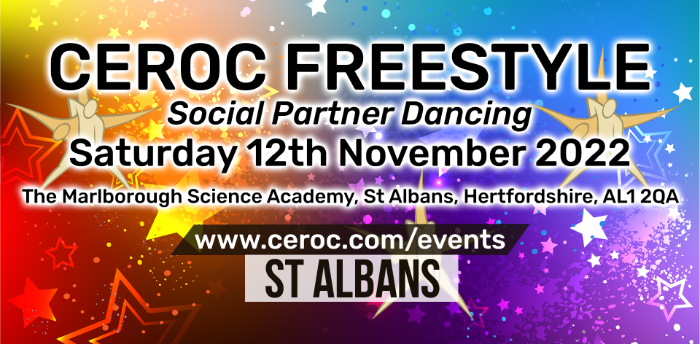 Ceroc St Albans Freestyle Saturday 12 November 2022