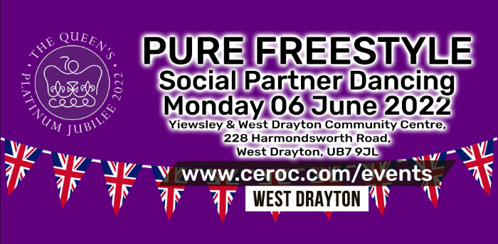 Ceroc West Drayton PURE FREESTYLE Monday 06 June 2022