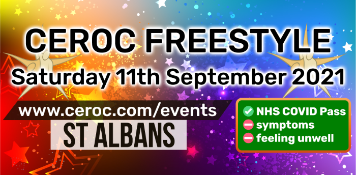 Ceroc St Albans Freestyle Saturday 11 September 2021