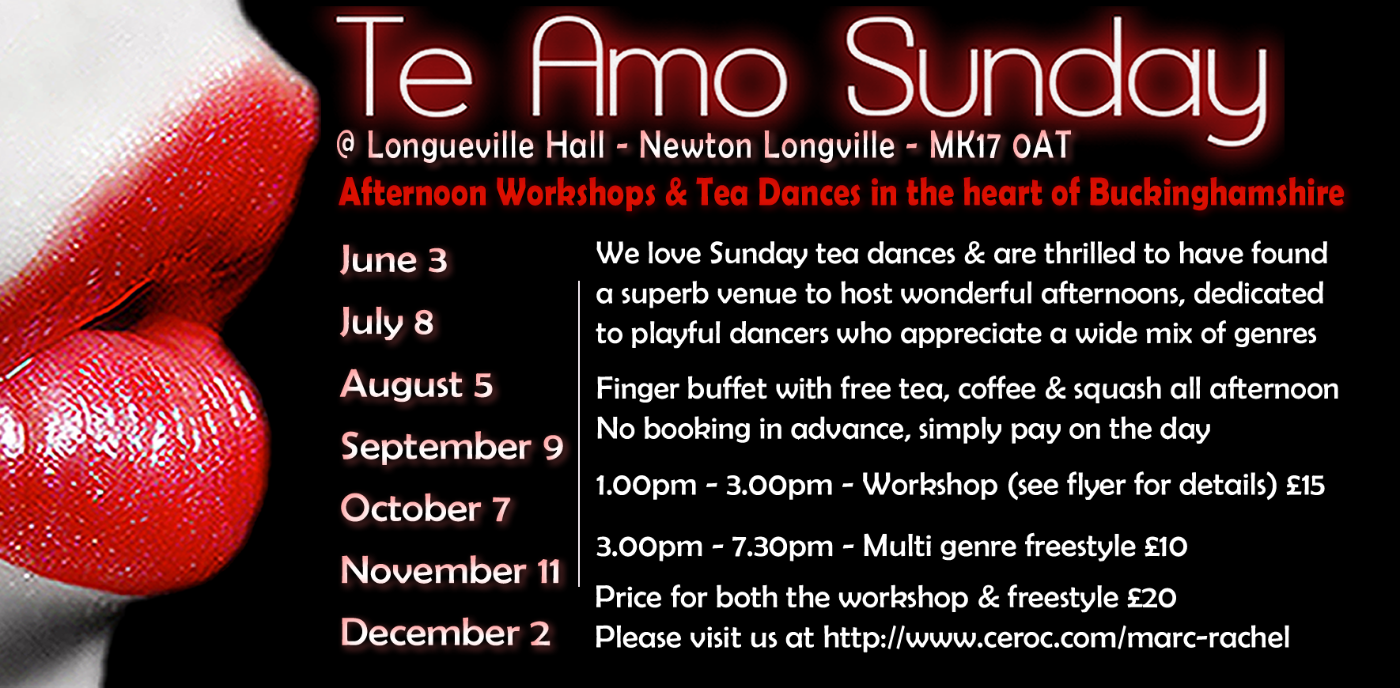 Te Amo Sunday Tea Dance & Workshop