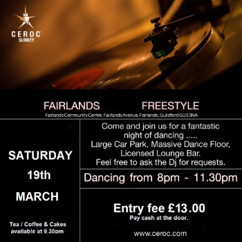 Dance at FAIRLANDS - Fairlands Community Centre - Freestyle